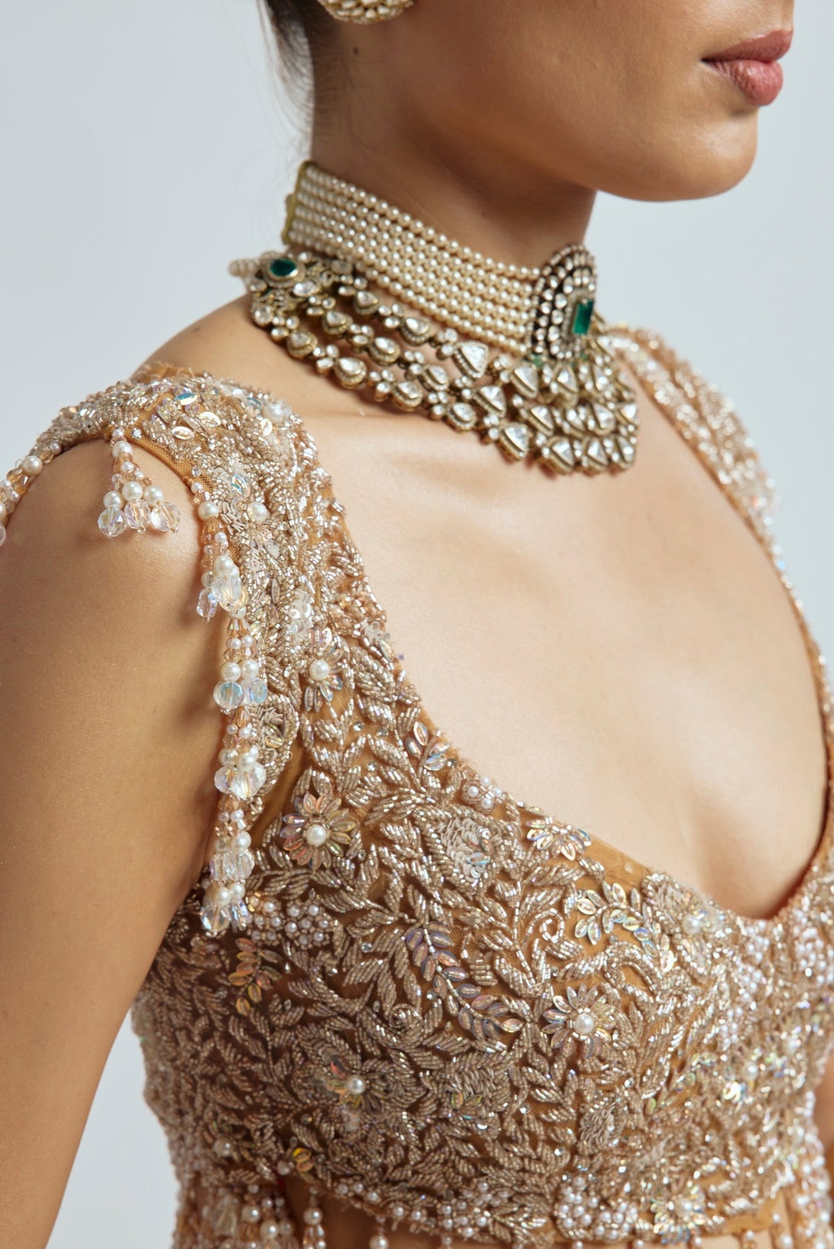 KHWAAB RUST FISHCUT LEHENGA
