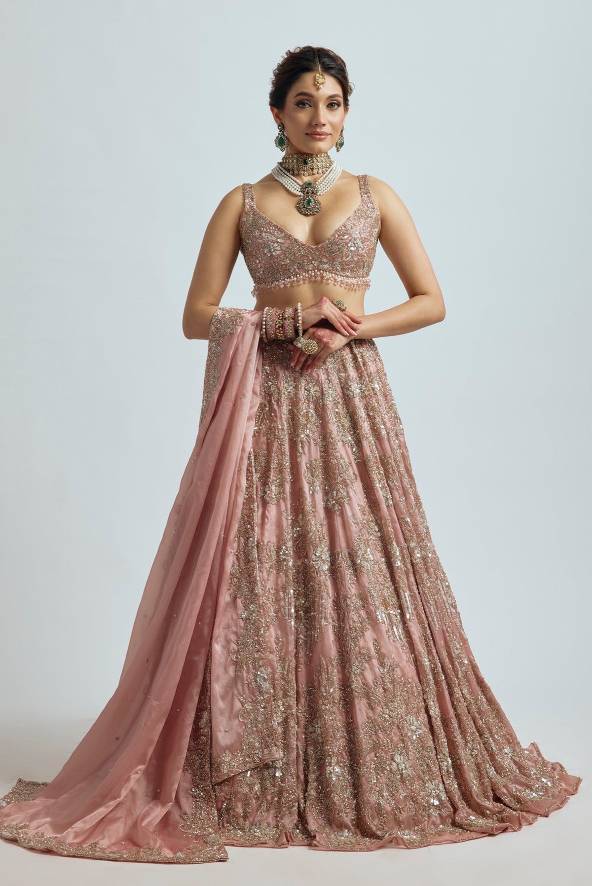 ZOHRA DUSTY PINK LEHENGA