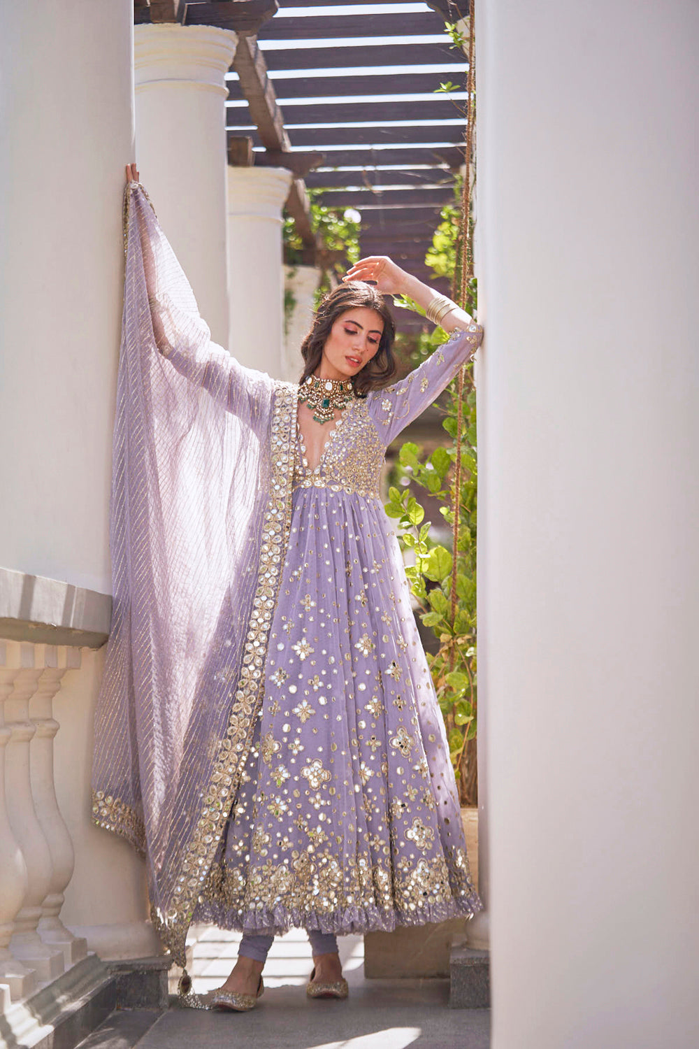Martini Lilac Anarkali