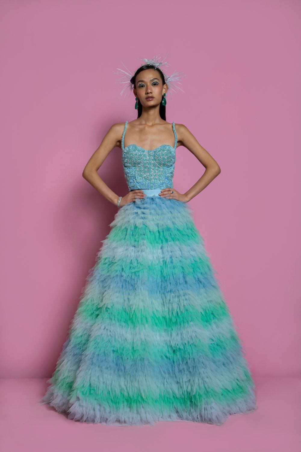 Ombre Frou Frou Skirt Set