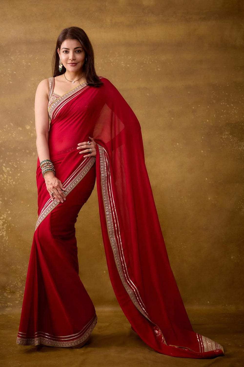 Kajal in Zohra Saree Set