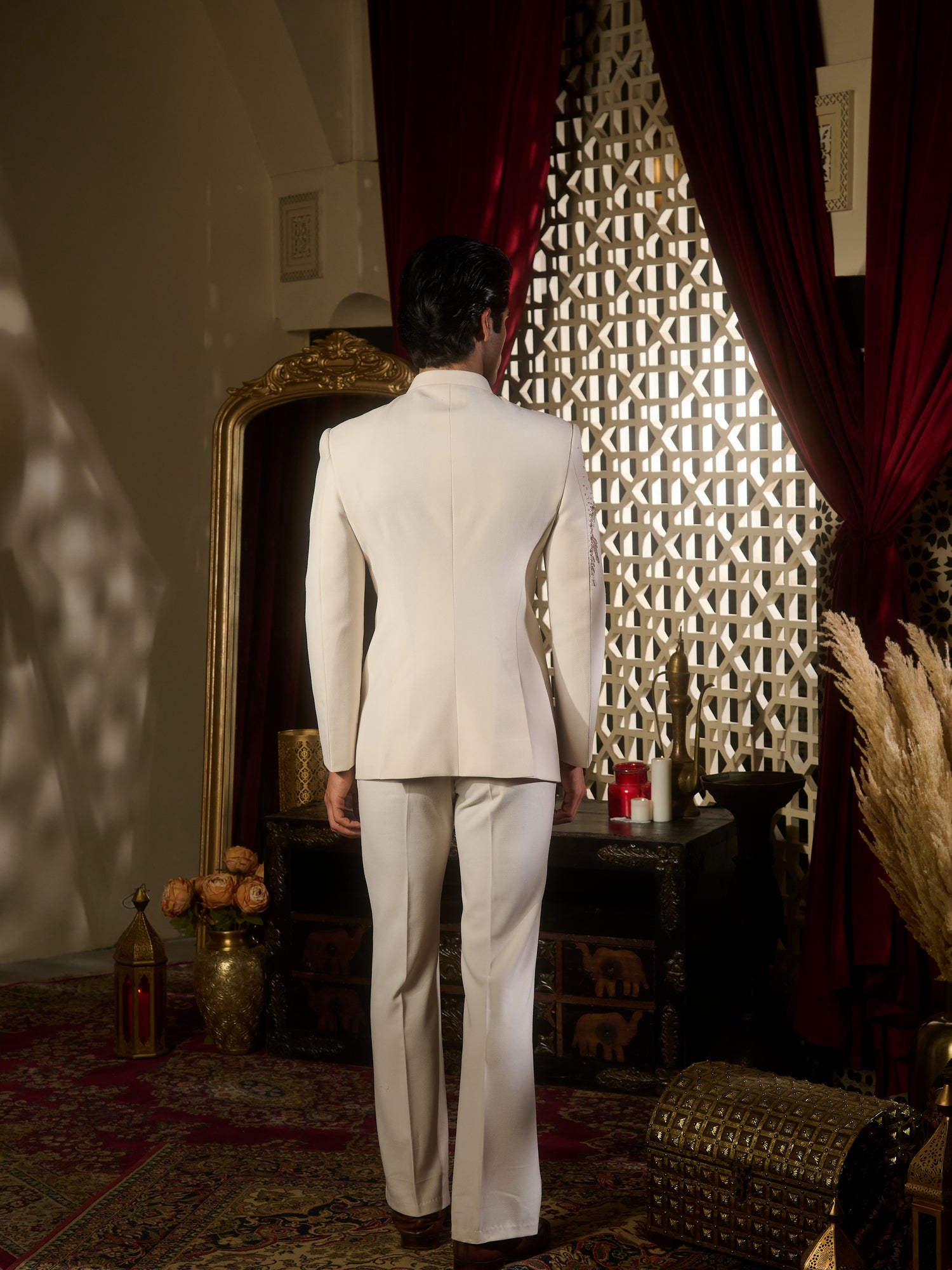 Ivory Flare Bandhgala Set