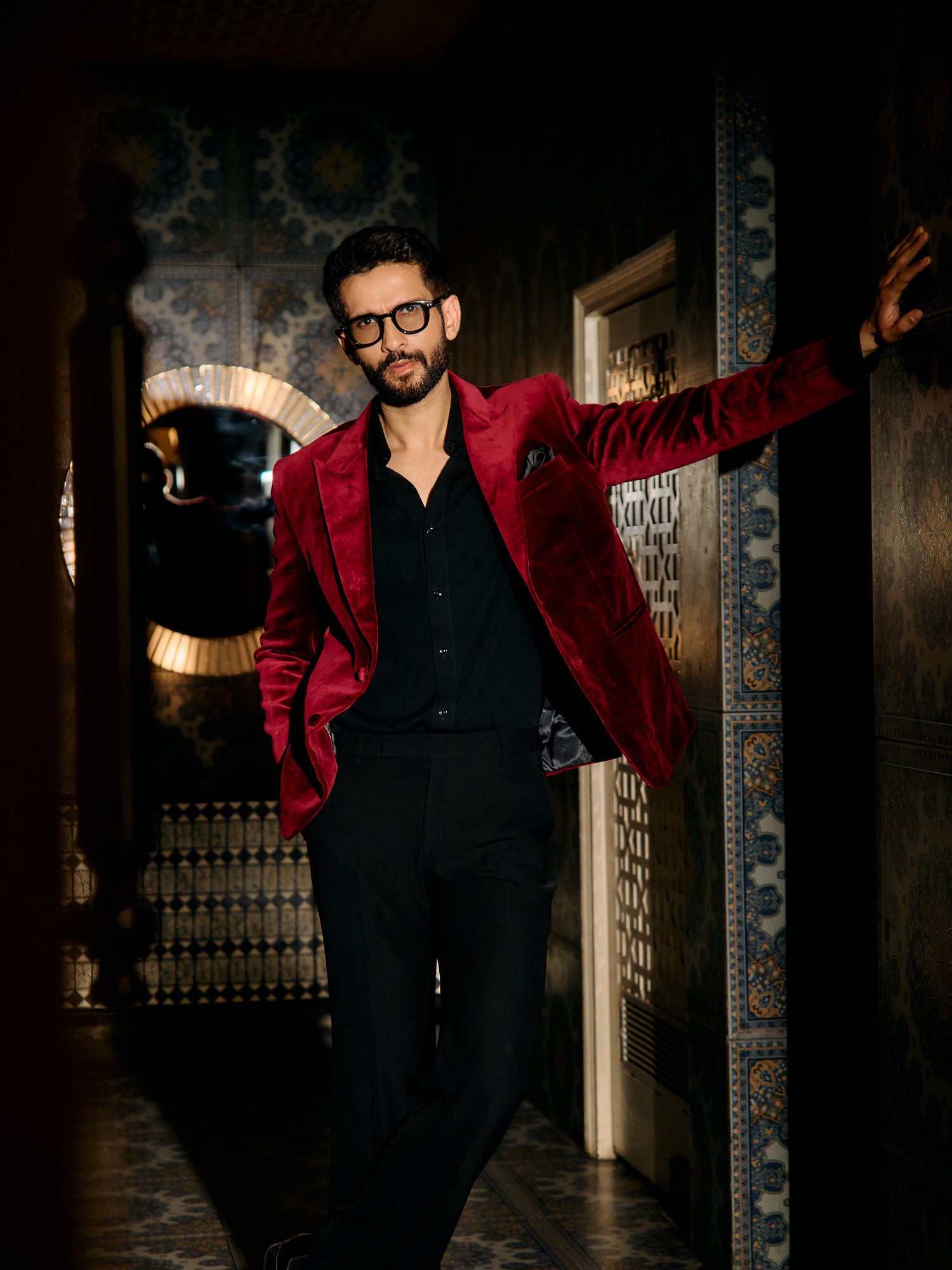 Crimson Tuxedo Set