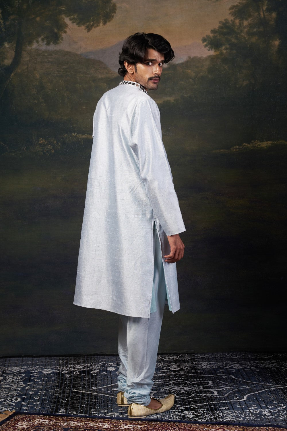 Mirror Work Kurta with Matching Pyjama