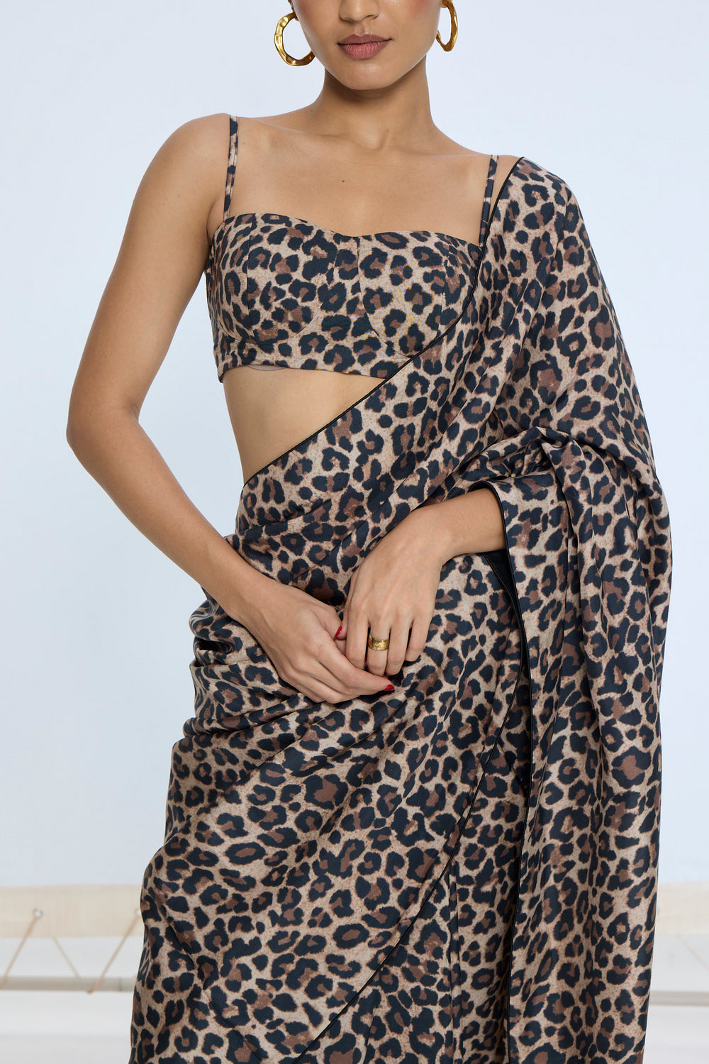 The Cheetah Print Saree