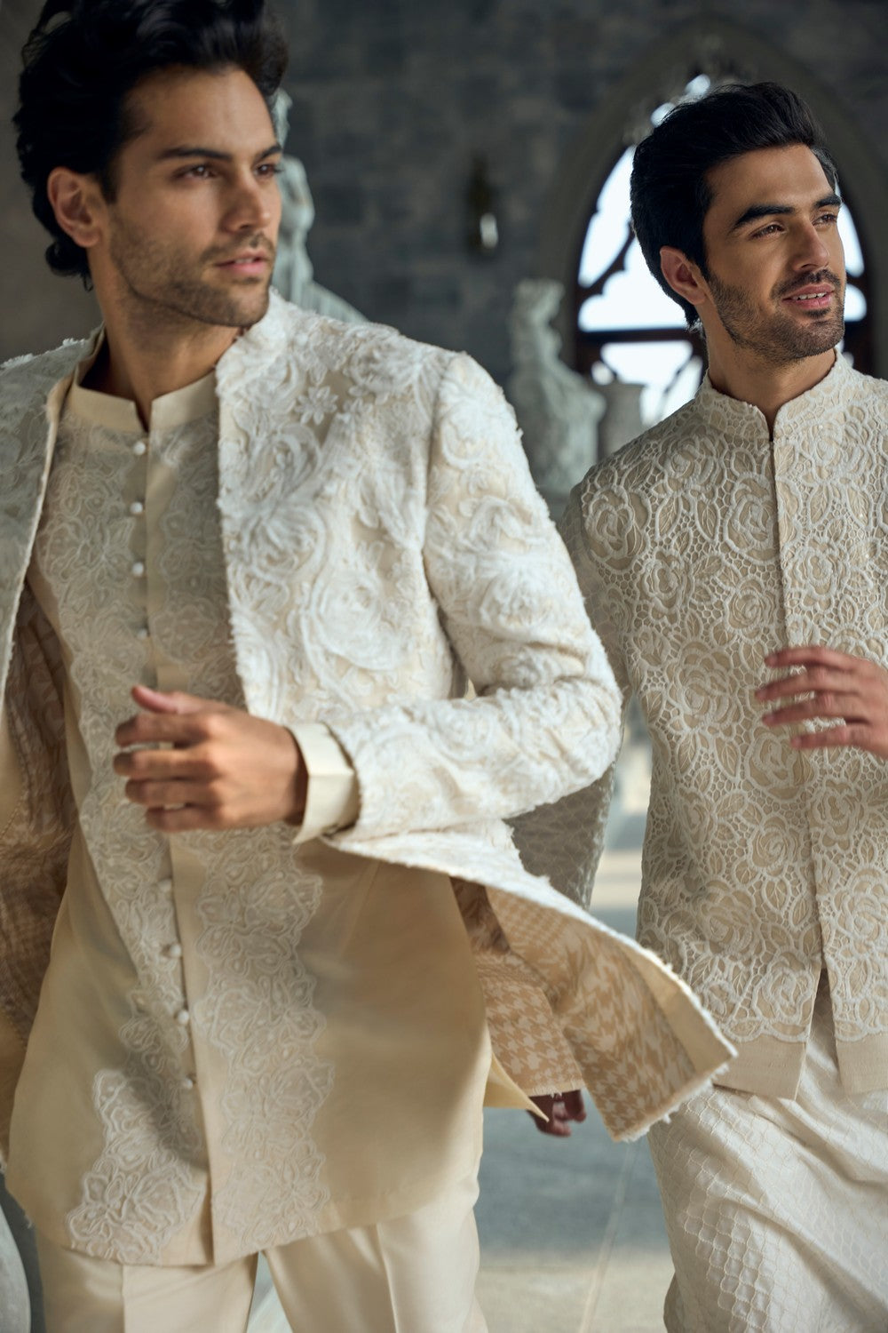 Ivory Nude Jacket Set