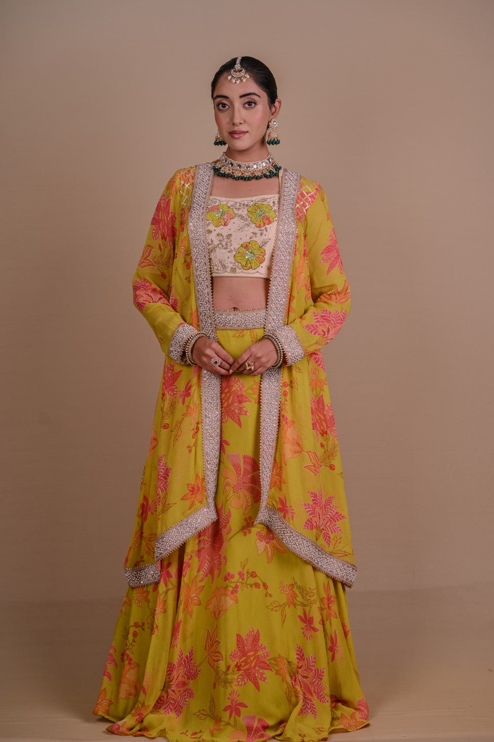 Mastani Yellow lehenga & jacket set
