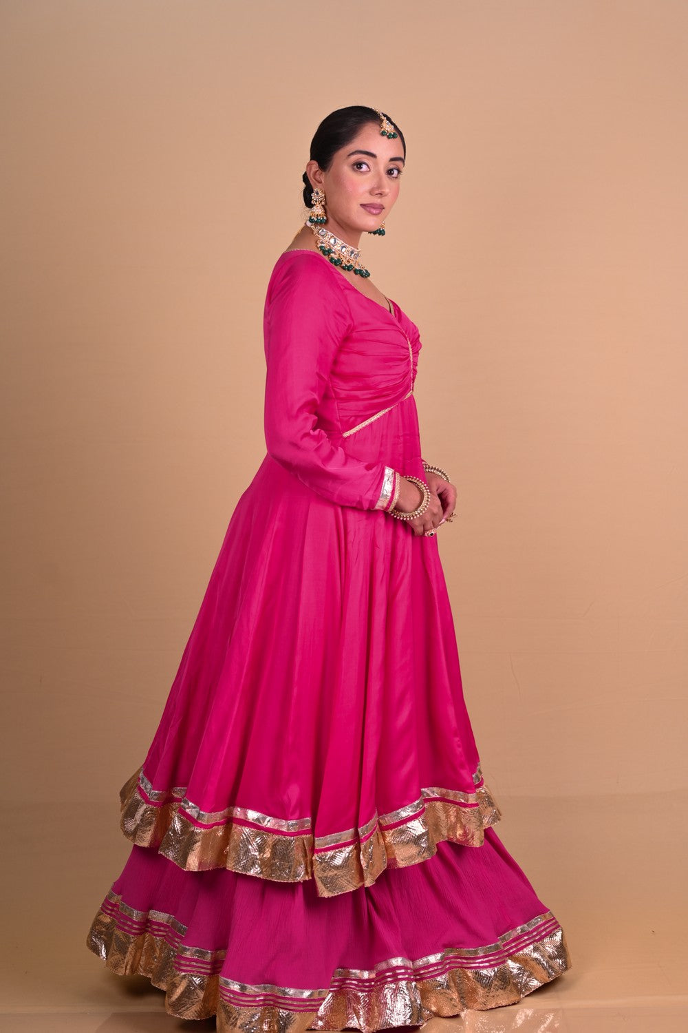 Begum Pink lehenga set