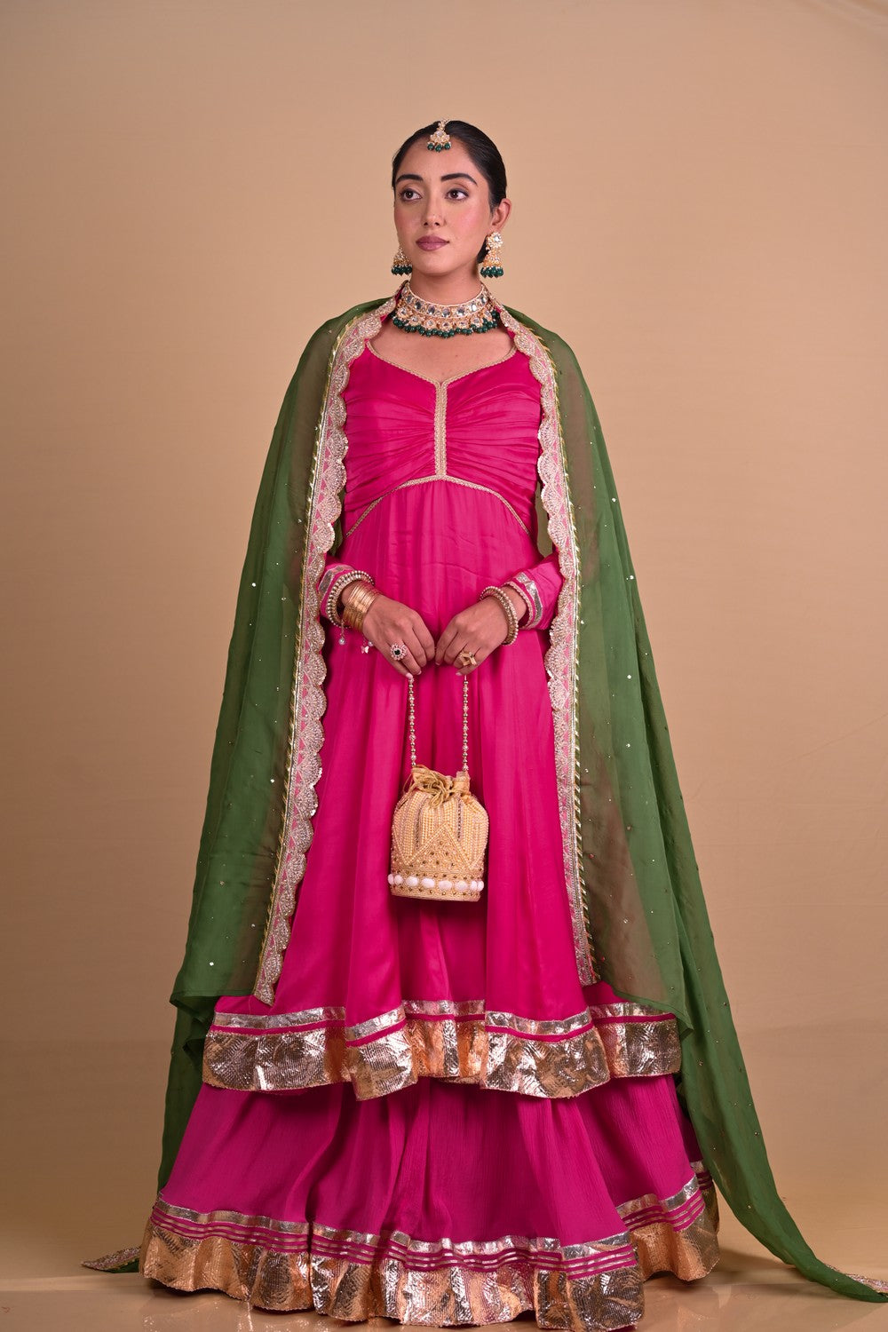Begum Pink lehenga set
