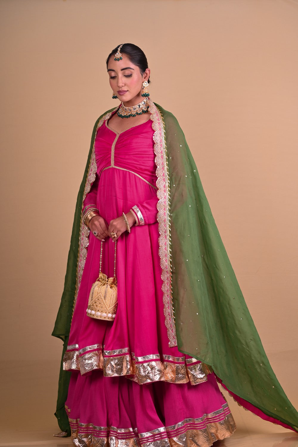 Begum Pink lehenga set