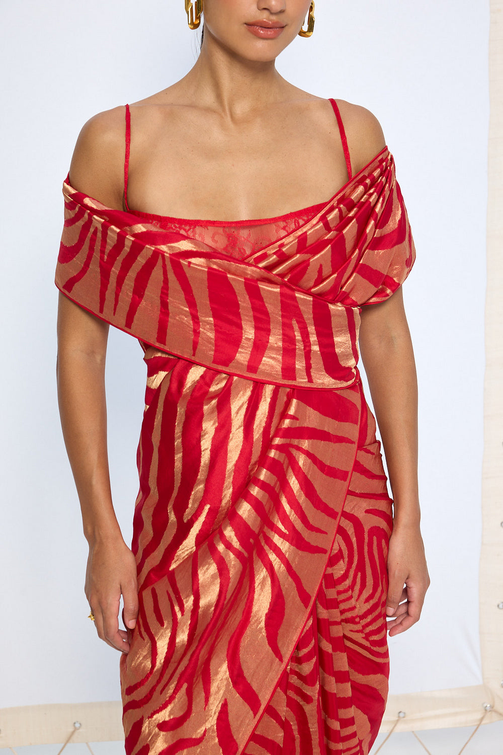 Handwoven Classic Red Silk Saree