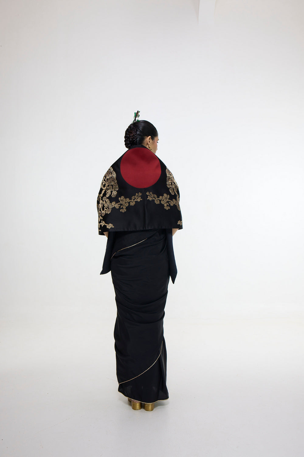Handwoven Onyx  Silk Shawl