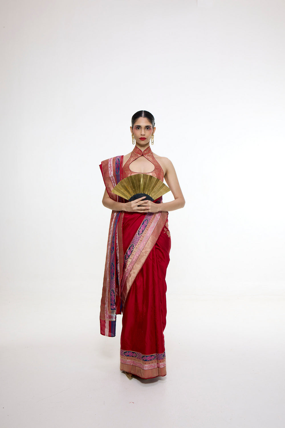Handwoven Scarlet Red Saree