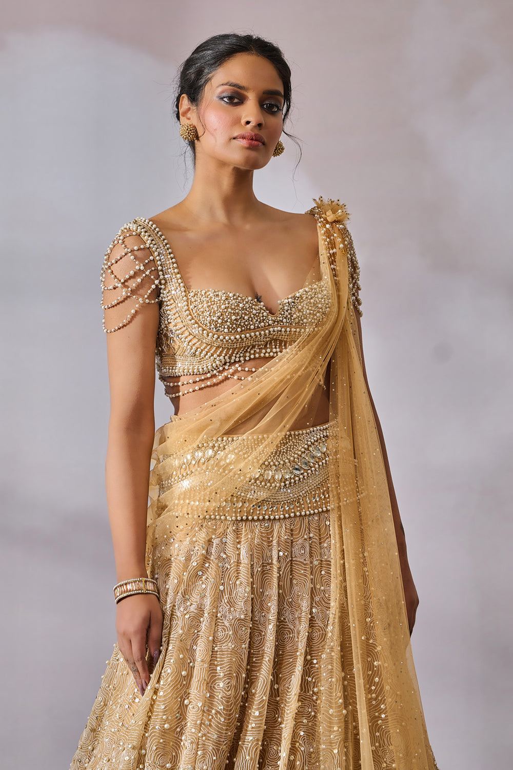 Blouse Drape Lehenga