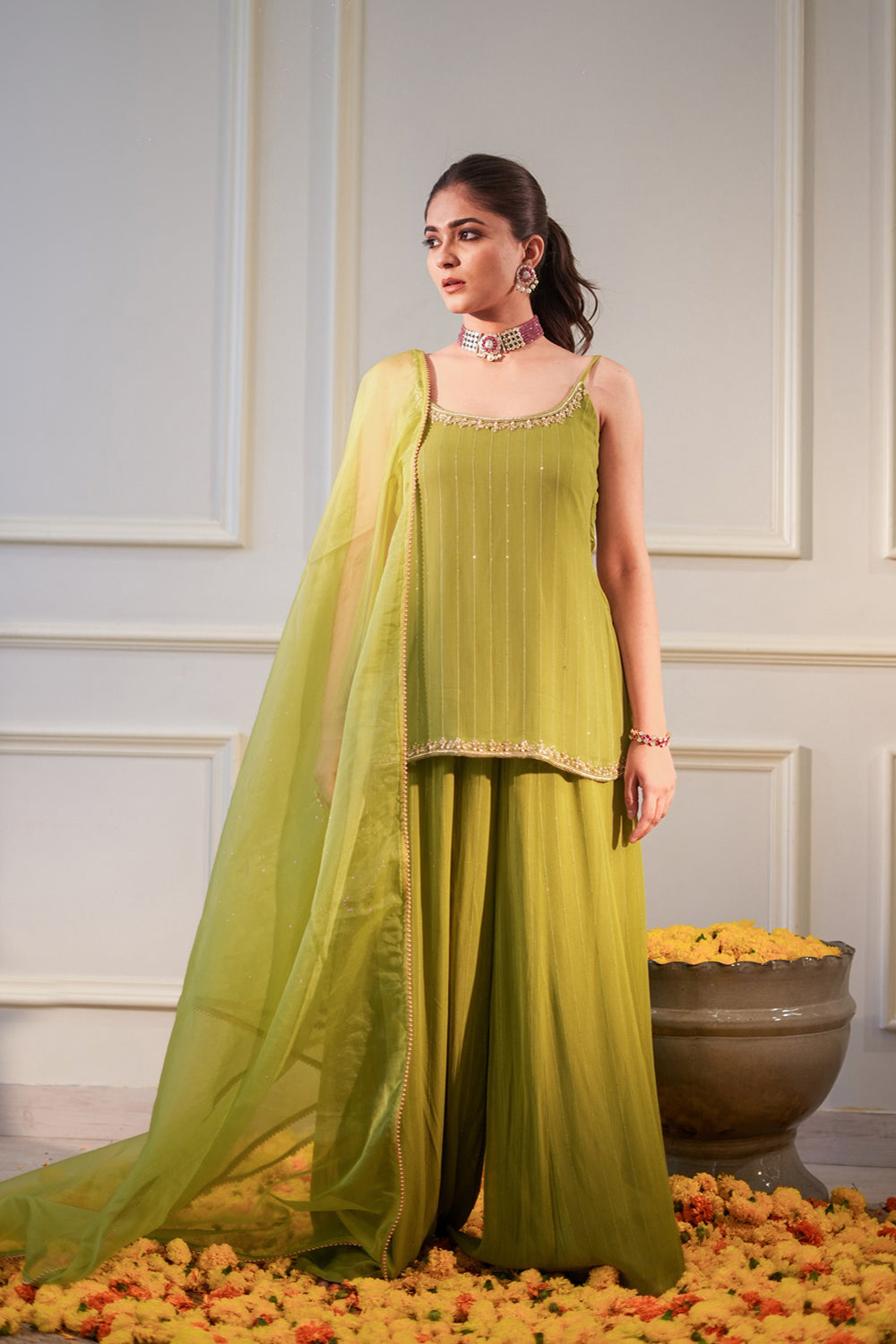 Ivory Sequin Kurta