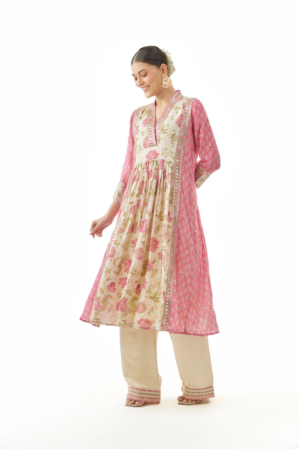 Riya Tunic with palazzo and dupatta