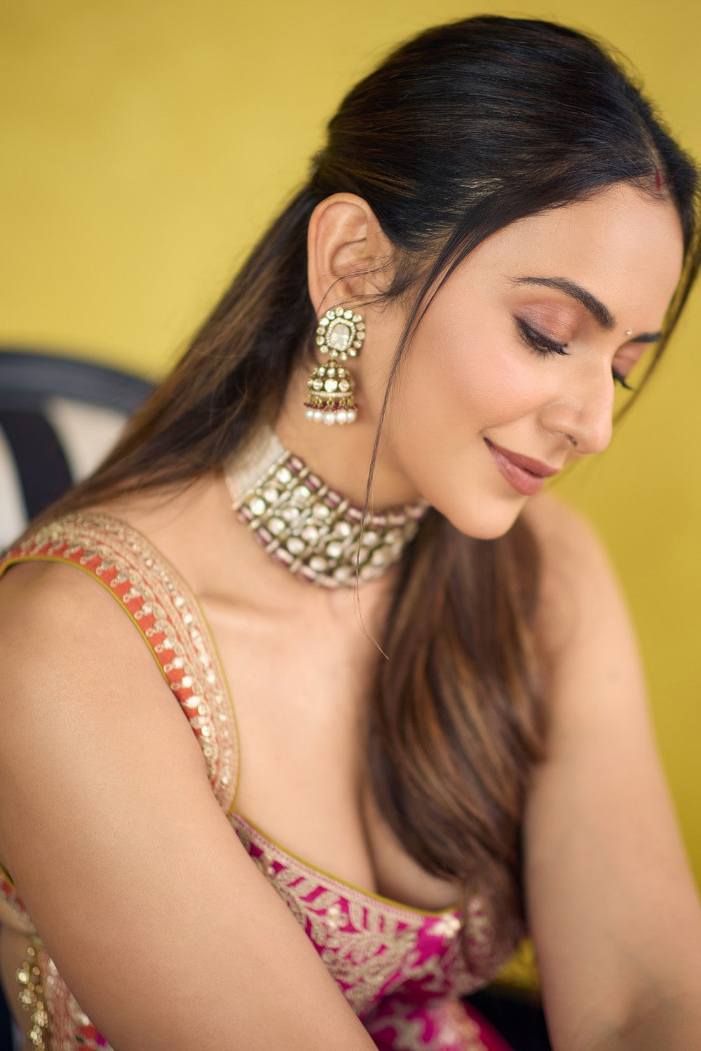 Rakulpreet in Mariyam Lehenga Set