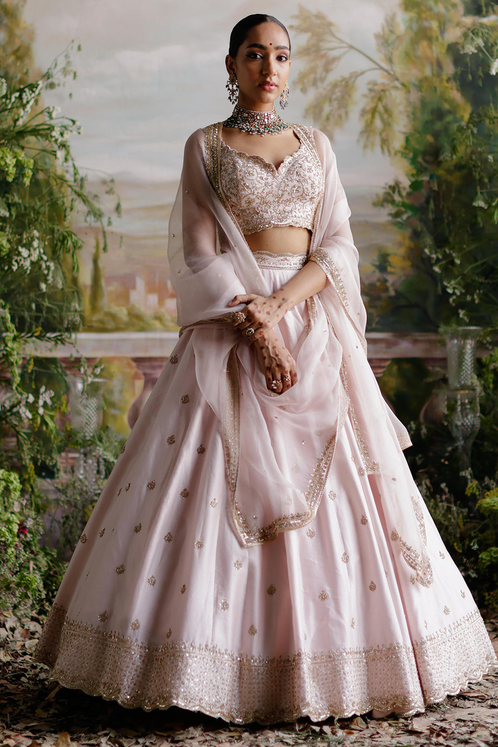 Baby Pink Lehenga Set