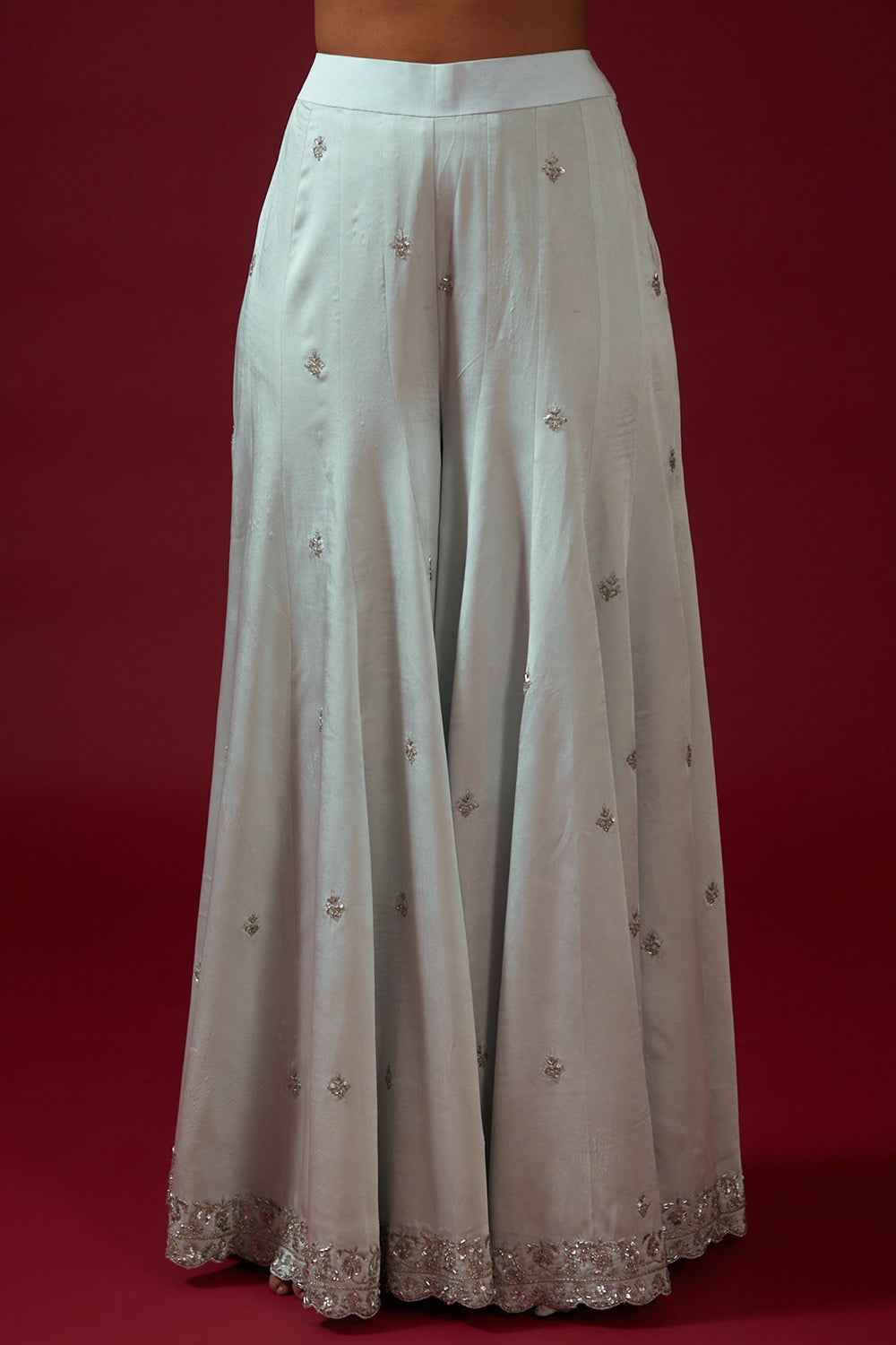 Ice Blue Sharara Set