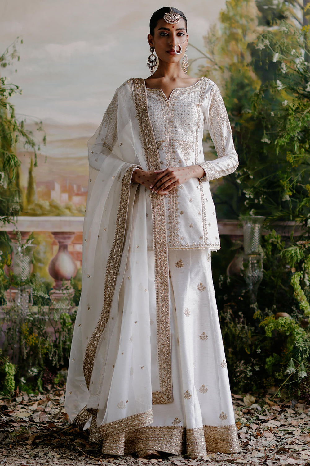 Ivory Sharara Set