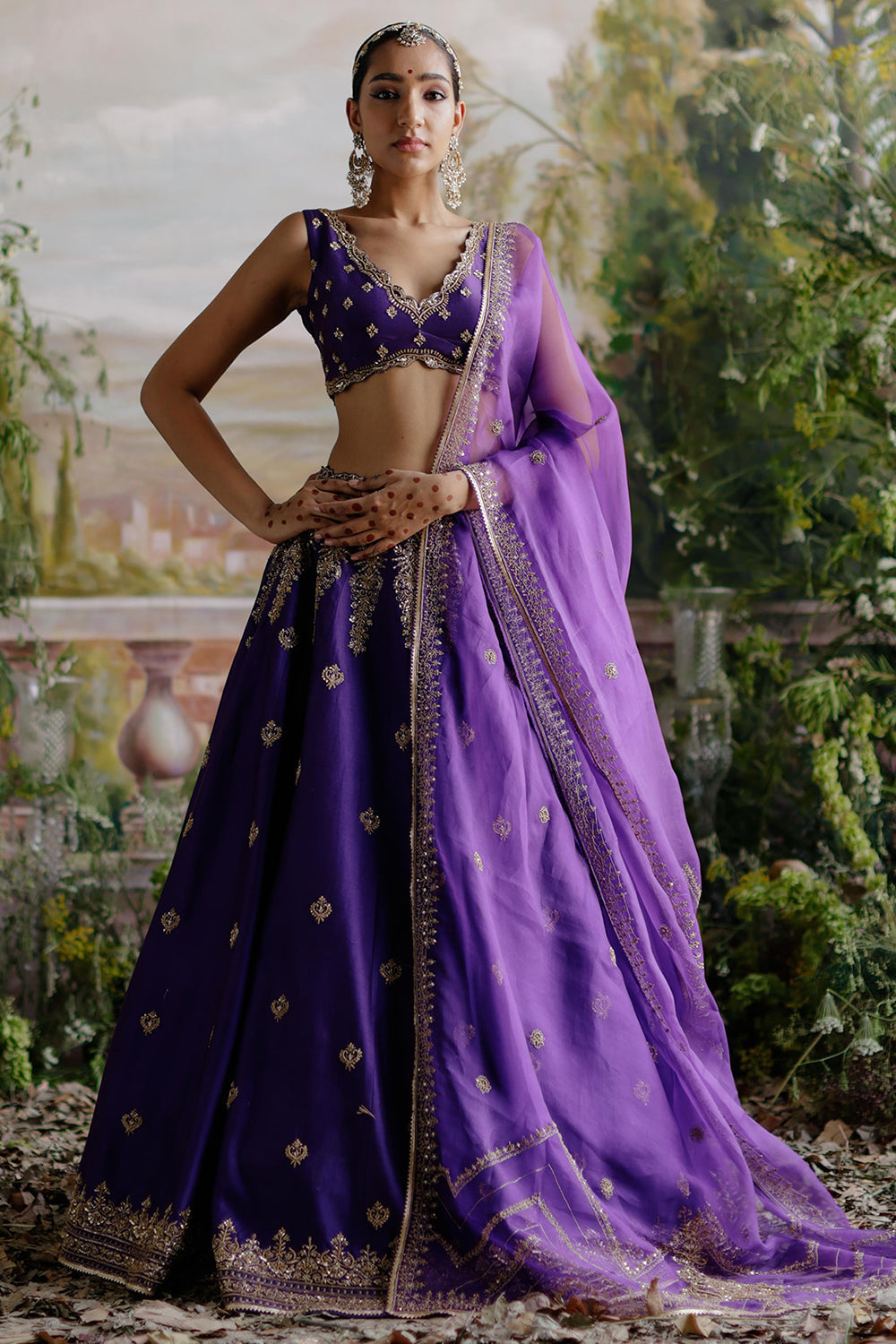 Purple Lehenga Set