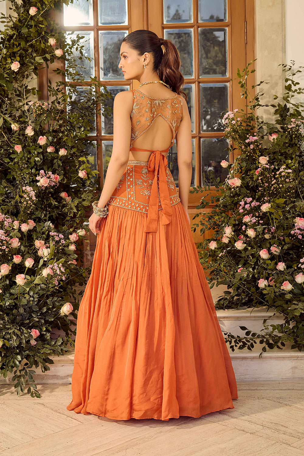 Maple Rust Lehenga Set