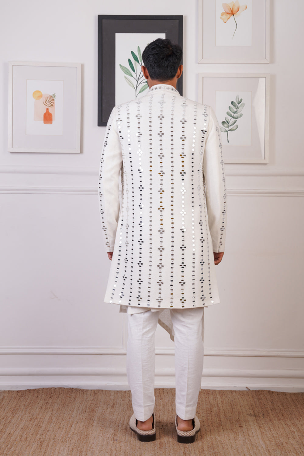 Rp 2.0 Open Mirror Indo Set With Drape Kurta Set