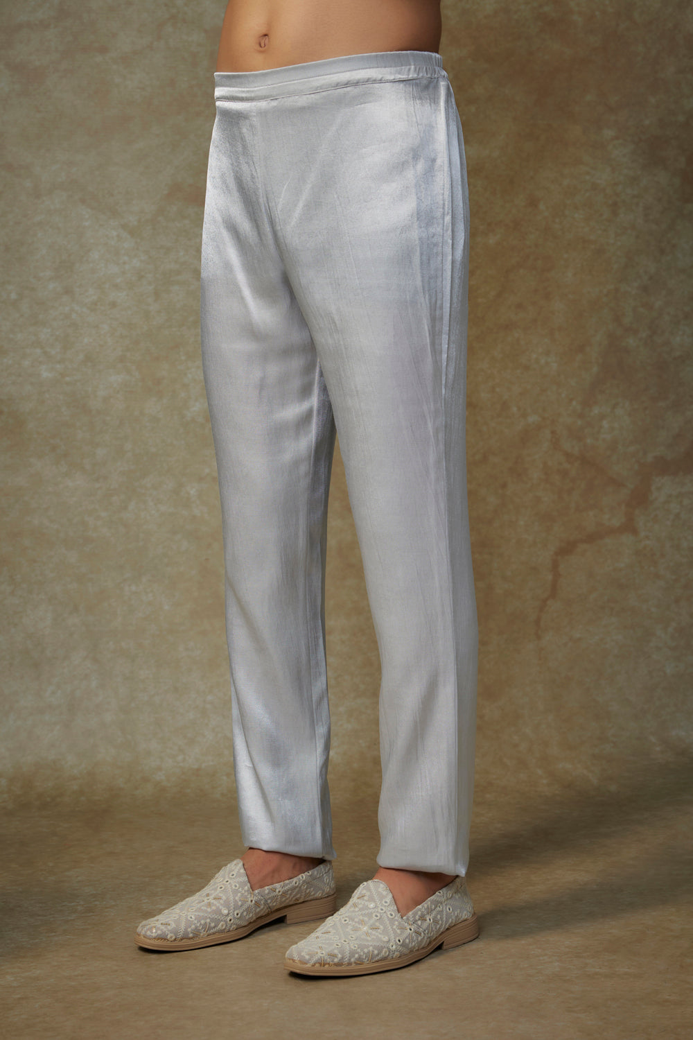 Grey Embroiderd Sherwani With Pant