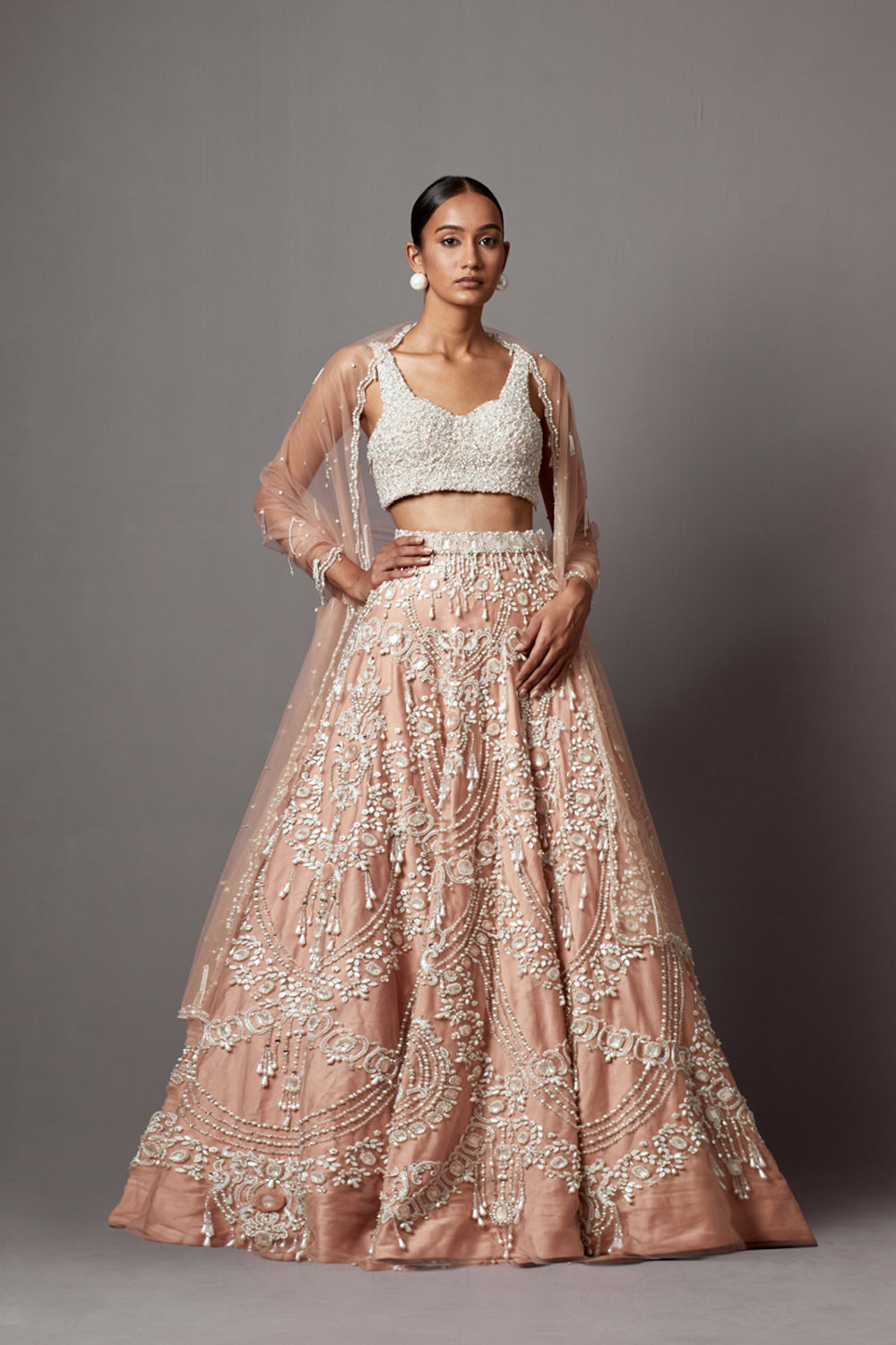 Dust Rose Lehenga