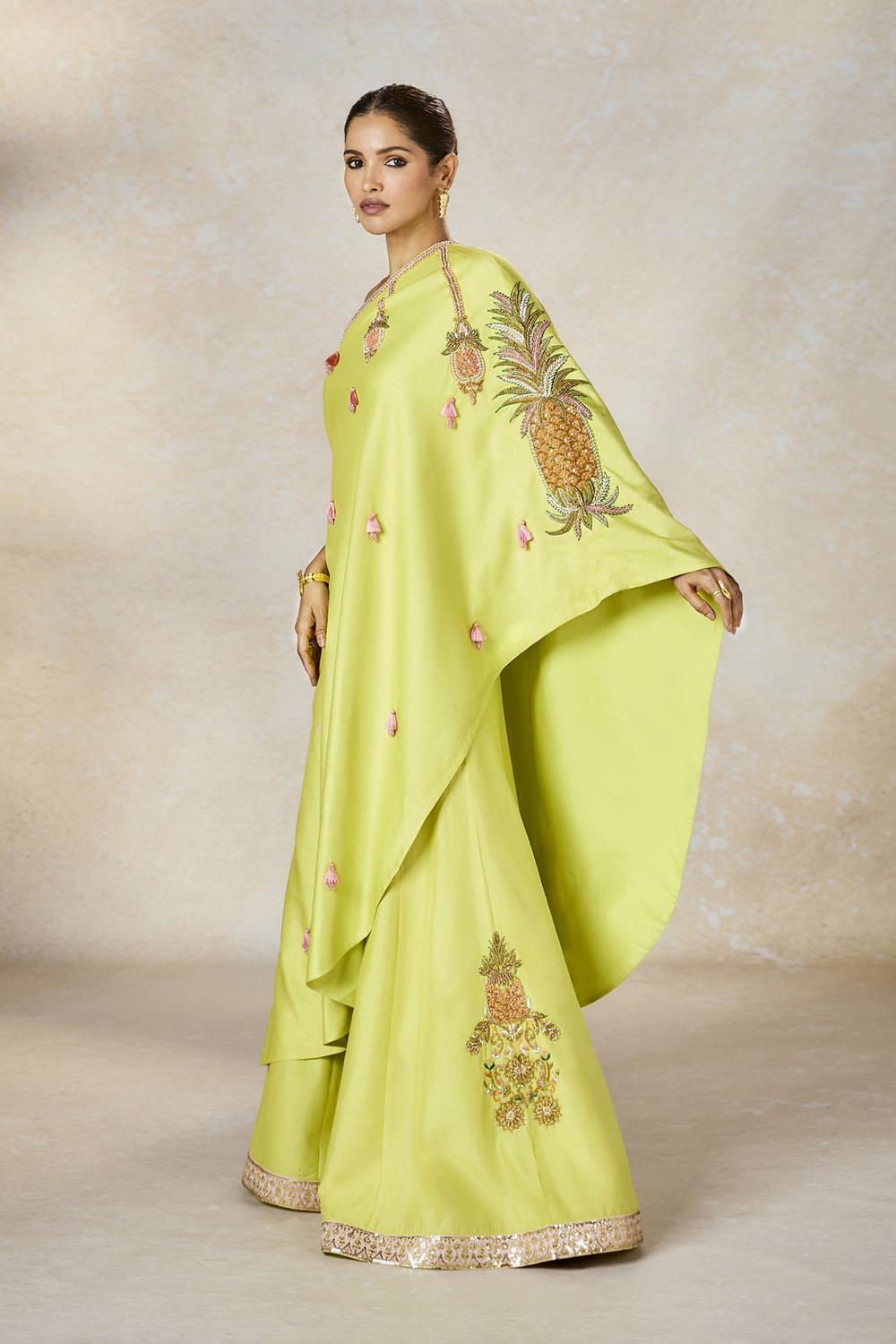 The Pista Kulfi One Shoulder Set