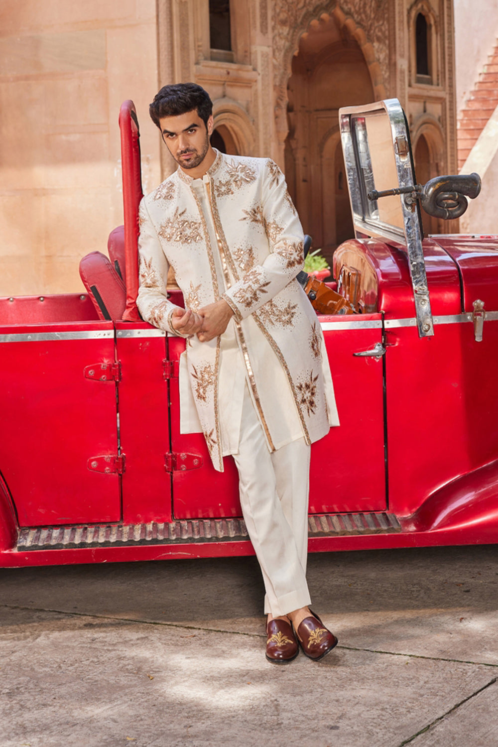 Shaheen Open Sherwani Set