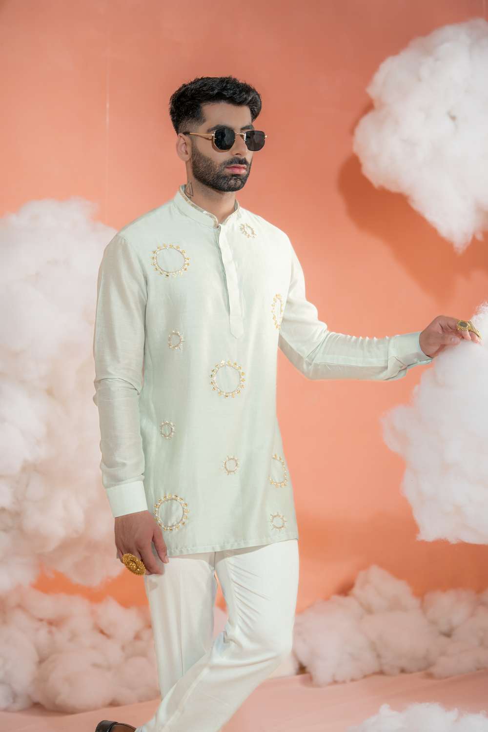 Circle Booti Short kurta set