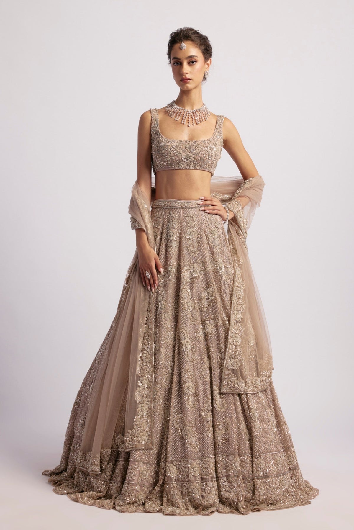 INARA SILVER LEHENGA