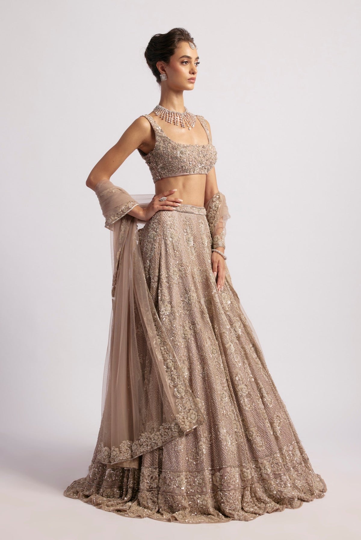 INARA SILVER LEHENGA
