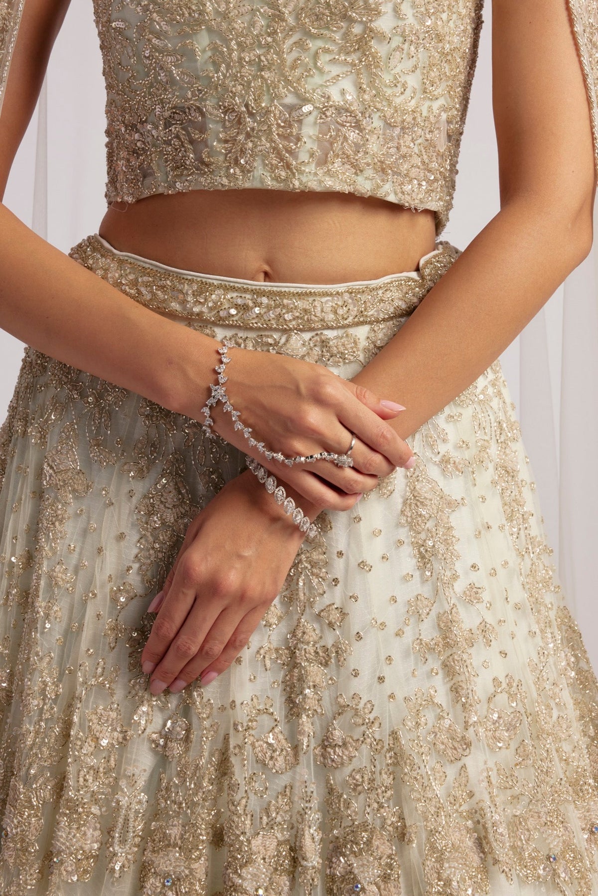 MINT GREEN CORSET LEHENGA