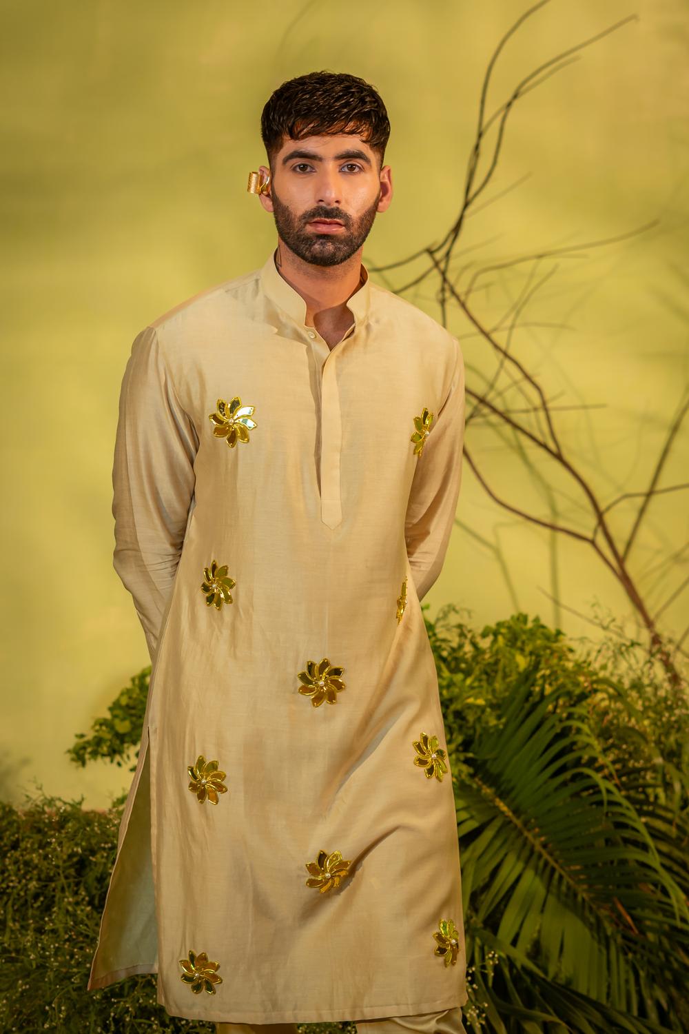 Dazzle Lotus Long Kurta Set