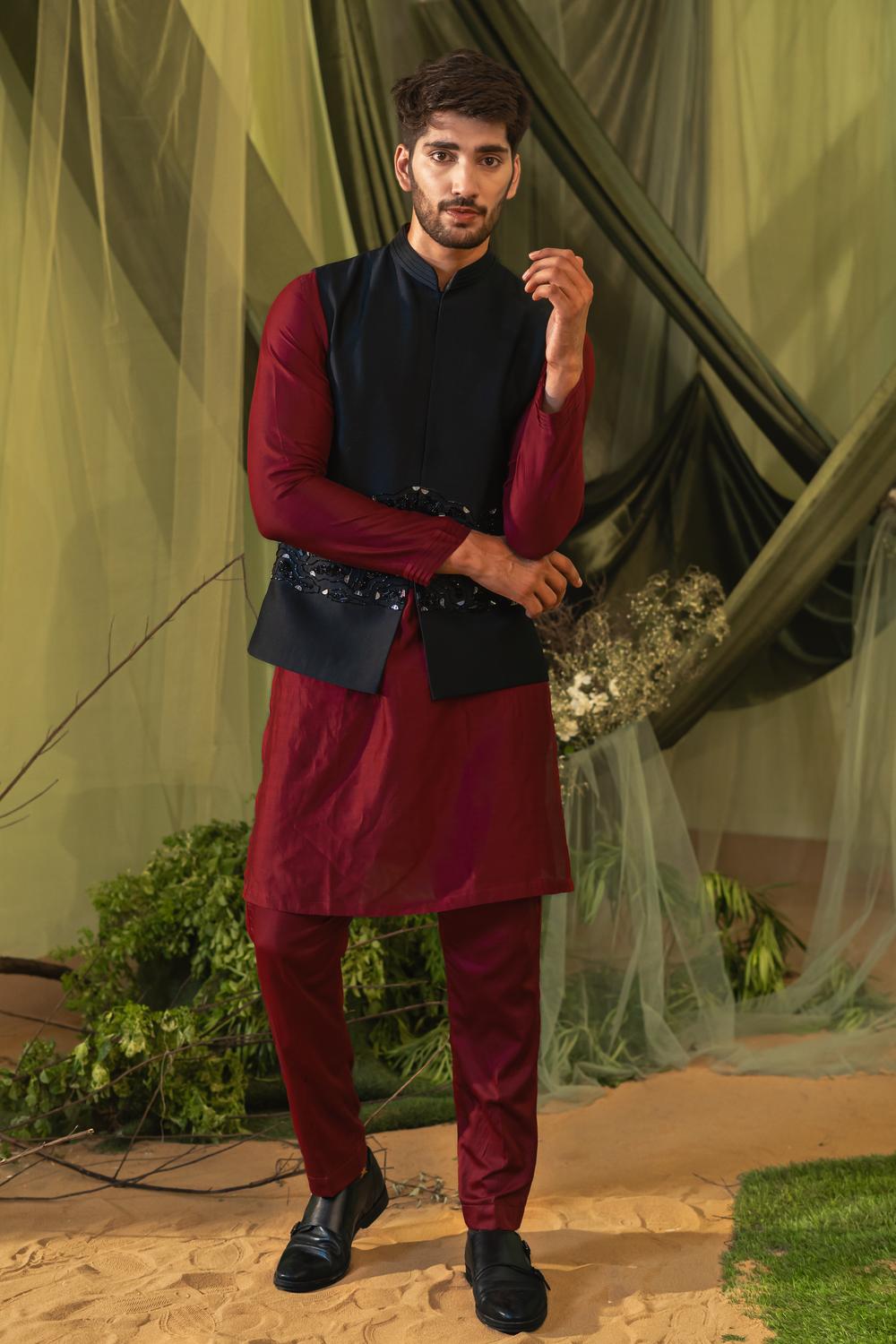 Cherry Long Kurta Set