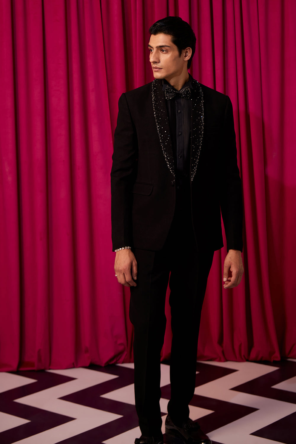 Crisp Black Tuxedo Set