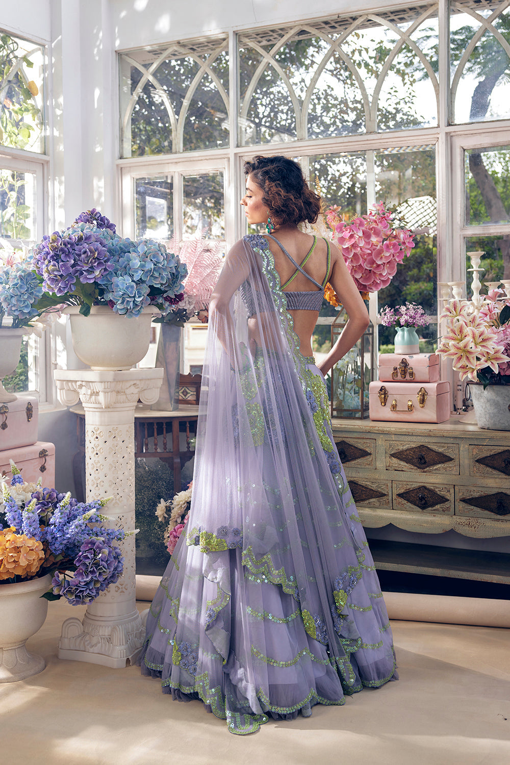 Celmisia grey lehenga