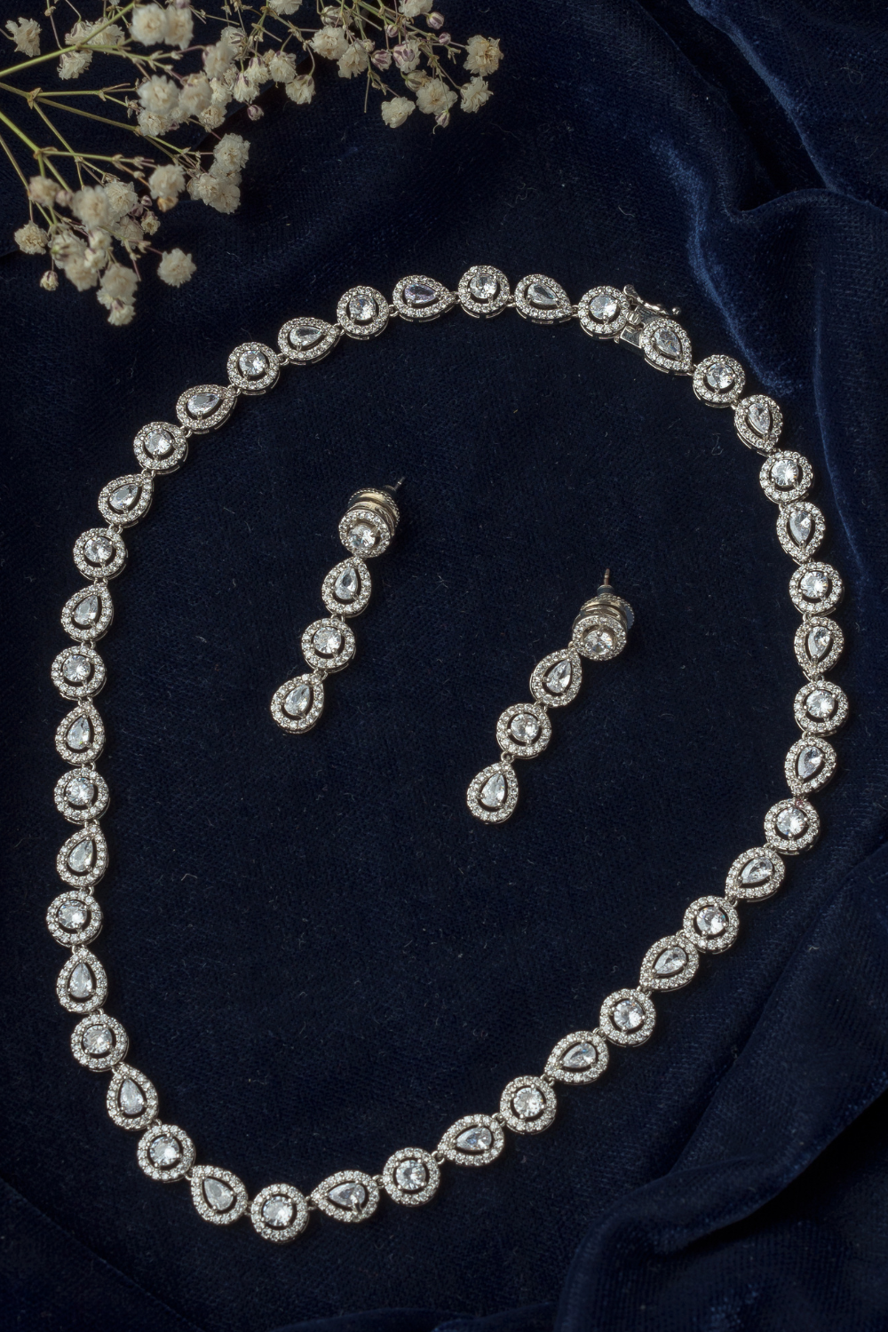 Elvanya Zircon Necklace Set