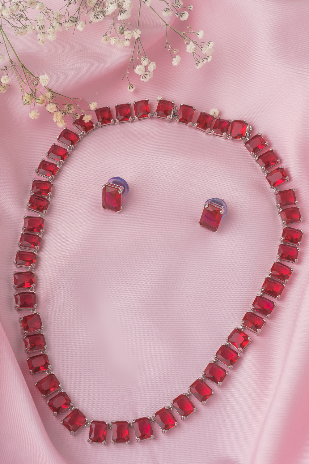 Rashvika Zircon Necklace Set