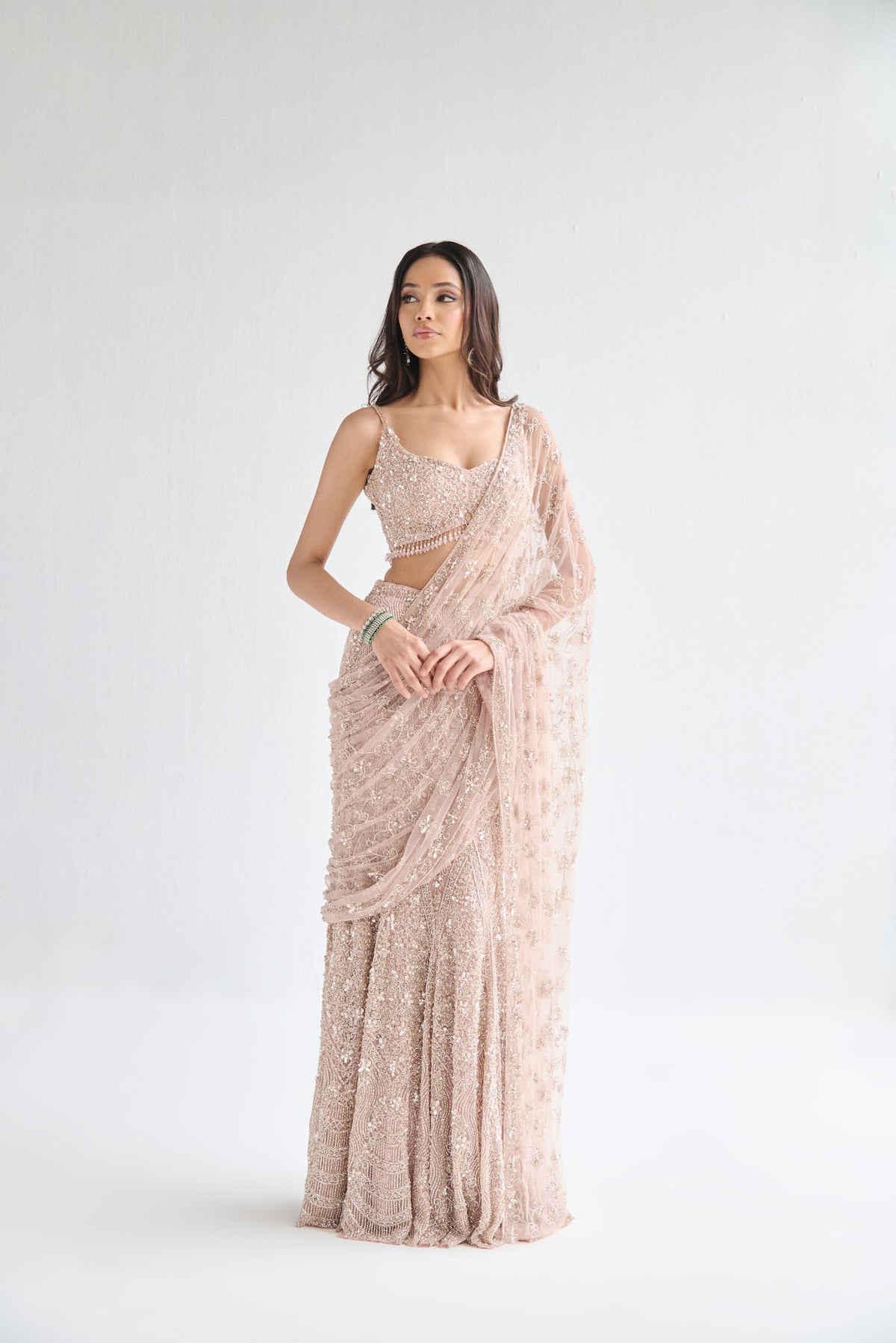 BLUSH PINK SAREE