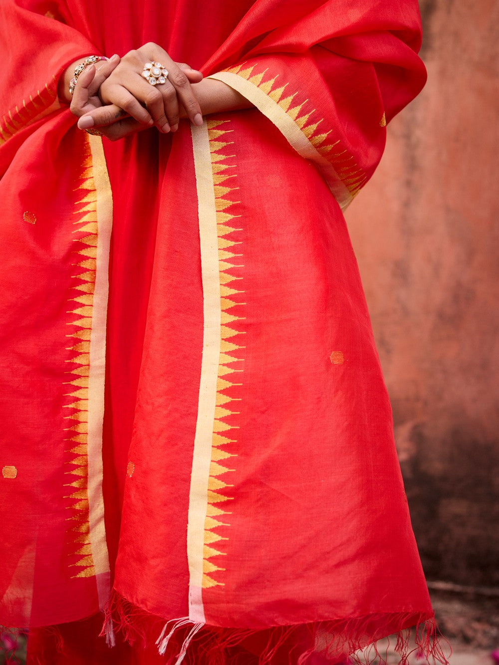 KUMKUM GOLD CHURIDAR SUIT