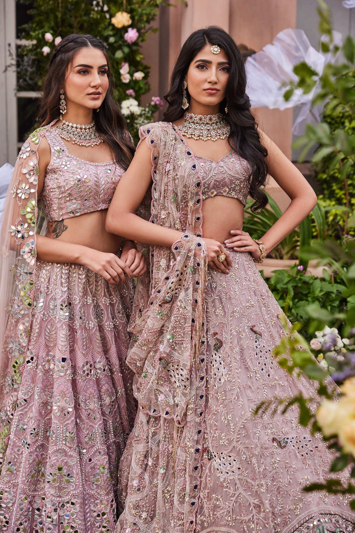 pink bridal lehenga