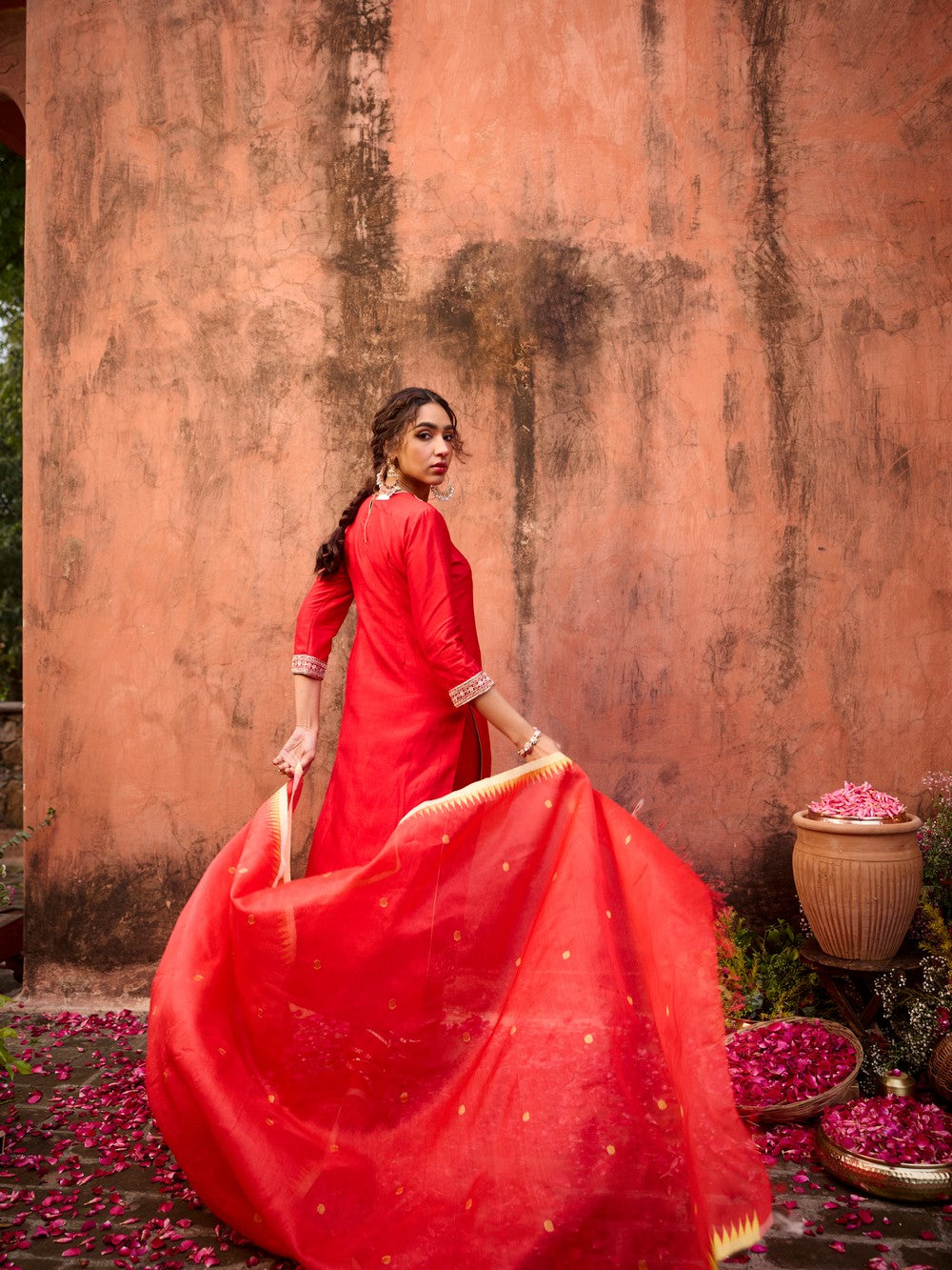 KUMKUM GOLD CHURIDAR SUIT