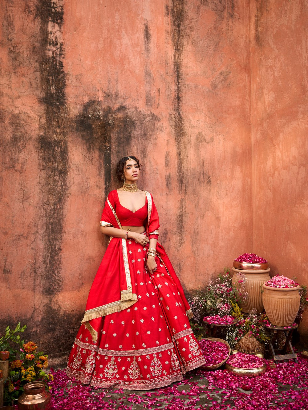 TAKHEL GULAL LEHENGA SET