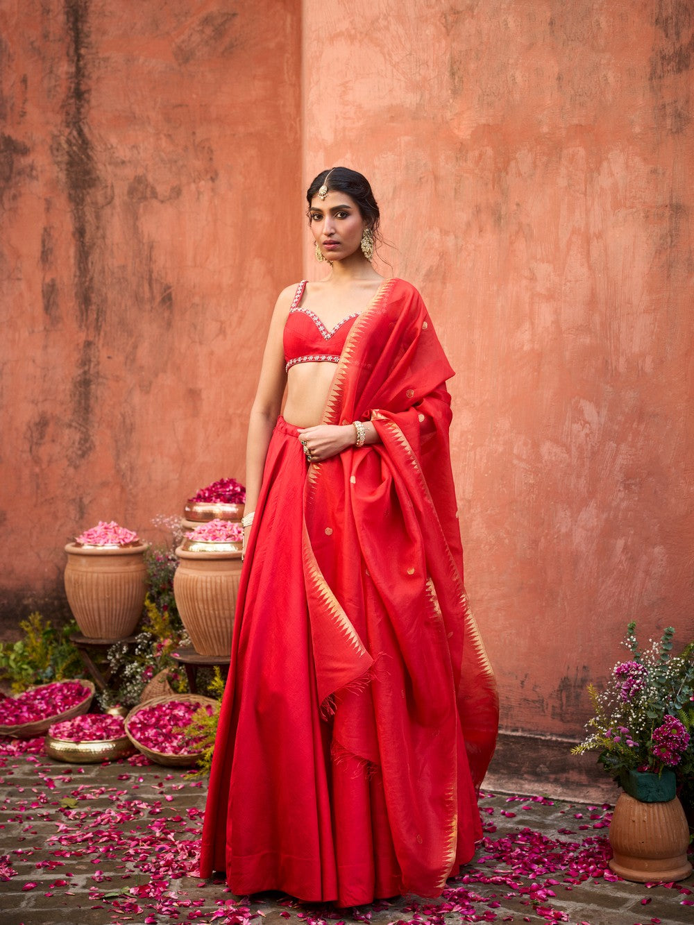 FROBIDDEN ROSE ZIYA LEHENGA SET