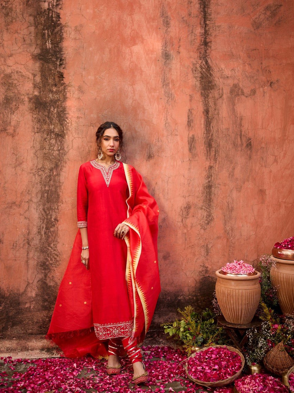 KUMKUM GOLD CHURIDAR SUIT