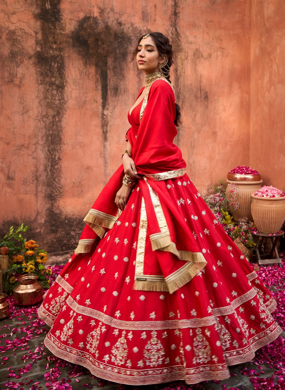 TAKHEL GULAL LEHENGA SET