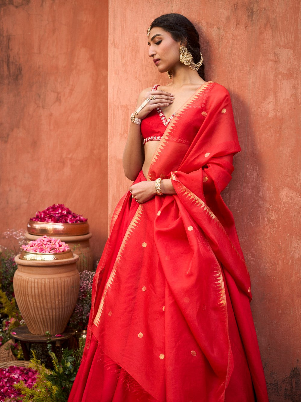 FROBIDDEN ROSE ZIYA LEHENGA SET